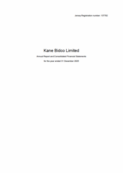 Kane Bidco – 2025 Annual Report and Financial Statements