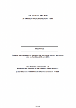 True Potential Unit Trust Prospectus