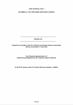 True Potential OEIC – 3 Prospectus