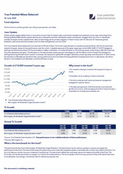 True Potential Allianz Balanced Factsheet