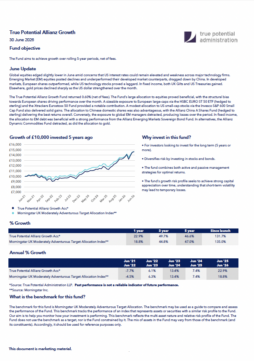 True Potential Allianz Growth Factsheet