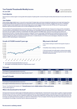 True Potential Threadneedle Monthly Income Factsheet