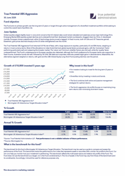 True Potential UBS Aggressive Factsheet