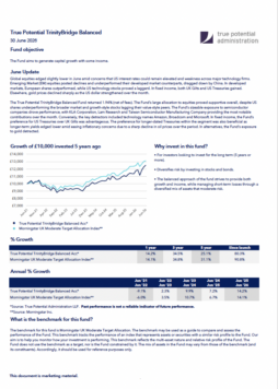 True Potential TrinityBridge Balanced Factsheet
