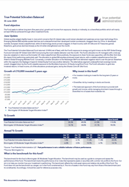 True Potential Schroders Balanced Factsheet